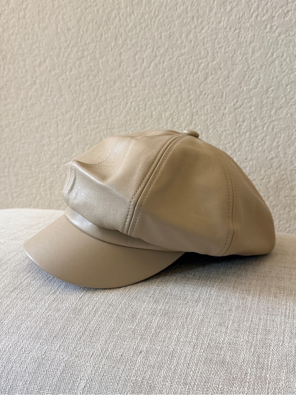 Newsboy/ Baker boy hat in taupe